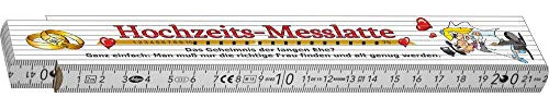 Zollstock Hochzeit! Hochzeits-Messlatte ein witziger Gliedermaßstab als Hochzeitsgeschenk