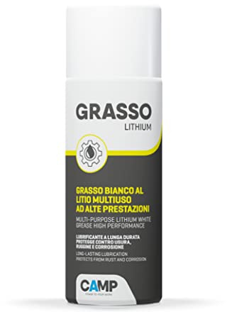 Camp GRASSO LITHIUM, Grasso multiuso al Litio di colore bianco, ad alte prestazioni, prolungato potere lubrificante e anti-grippante