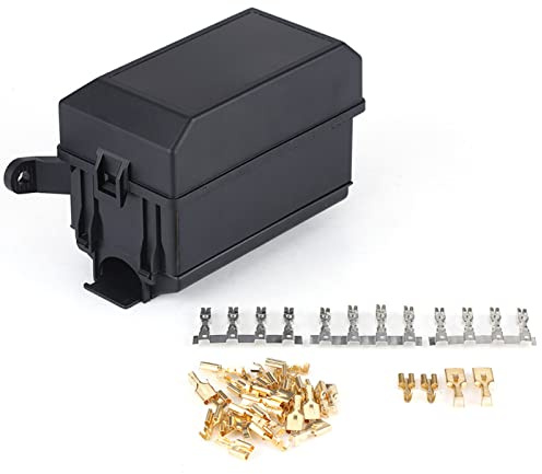 Soporte de Relé, Caja de Soporte de Relé de Fusible de 6 Vías para Auto, Coche, SUV, Camioneta Todoterreno