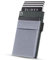 ZLIDER Kartenetui Herren mit Münzfach | Credit Card Holder Slim Wallet | Kartenhalter mit RFID Wallet | Mini Kreditkartenetui Modern aus Aluminium | Smart Portmonee Herren Damen Geldbörse spacegrau