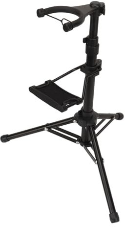 Stabile Unterstützung, Höhenverstellbar, Faltbarer Stativ-Blasinstrumentenständer mit Langlebiger Aluminiumlegierung und Kunststoff für Universelles Elektronisches Blasinstrument