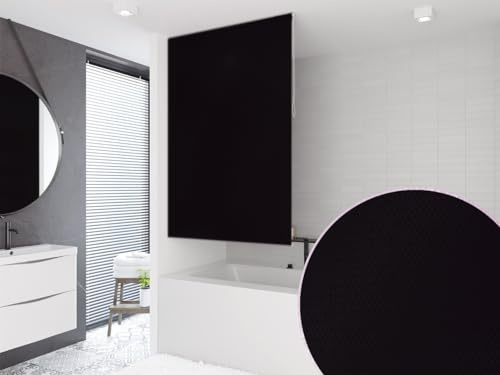 probath Store de douche basique PEVA 60 x 240 cm Noir uni ! Store de douche !