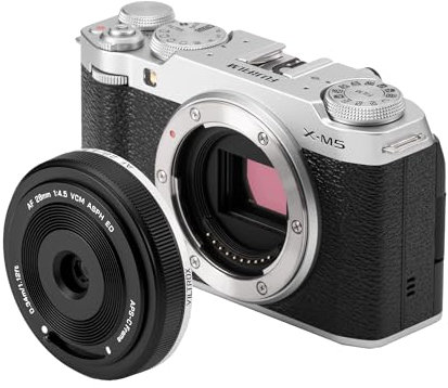 VILTROX AF - Lente Pancake F4.5 de 28 mm Fuji x, lente de tamaño de chips de enfoque automático, lente gran angular ultrafina, lente de marco completo para Fujifilm X-T5 X-H2 X-T50 X-M5 X-T30 II