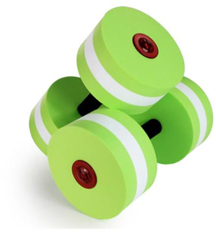 Schwimmende Wasserhantel für Aqua-Fitness, Wasseryoga und Aerobic, 2er-Set, Rot/Blau/Rosa/Grün, perfekt für Schwimmbad und tägliche Wasserübungen (Grün)