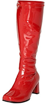 Ladies Womens Fancy Dress Party GO GO Boots 1960s & 1970s Retro Sizes 3-12