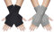 Chalier Fashion Fingerlose Handschuhe Armstulpen Damen,Winter Halb Fingerhandschuhe Winterhandschuhe, Wärmer Strick Kurzer Gestrickte Fingerlose Fäustlinge