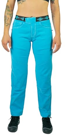 Jeanstrack TARYA Pantalon de Escalada Trekking Senderismo Aire Libre (XS, Turquoise)