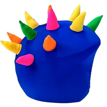 COOLCASC Blue Horns - Universal Fit Ski Helmet Cover - Customise Your Kids ski Helmet with a Fun and Cute Protective Cover - Snowboarding & Skiing Accessories - One Size fits All