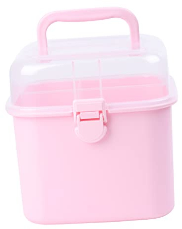 HAMPPLIES Botiquín De Primeros Auxilios De Emergencia Caja De Familiar Organizador De Pastillas Multicapa Estuche Para Domésticos Para Hogar y Viajes