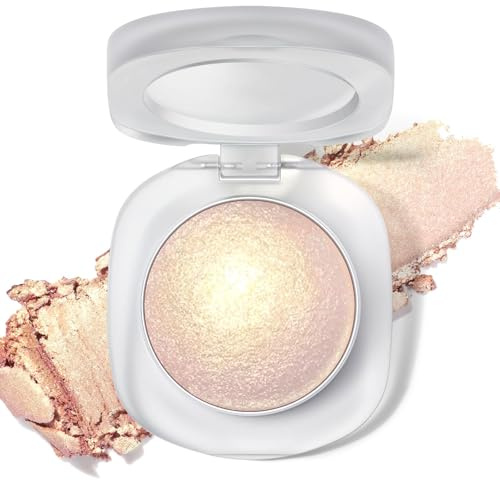 BelleFlair Palette Ombretti Olografici con Ombretti Duo-Cromati Brillanti, Illuminante Cremoso di Lunga Durata per Trucco Occhi, Ombretti Metallici Iridescenti (Oro)