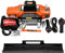WINCHMAX 13500lb / 6123kg ‘SL-Serie’ 12v Winde. Flachbett-Montageplatte. 24 m x 9,5 mm verzinktes Stahldrahtseil, 3/8 Zoll Gabelkopfhaken, Rollenseilführung. Zwei drahtlose Fernbedienungen