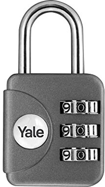 Yale YP1/28/121/1G Lucchetto da Viaggio a Combinazione, Grigio, 30 mm