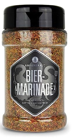 Ankerkraut Biermarinade, zum selber machen, eine perfekte Ergänzung zum gekühlen Glas Bier; 170g im Streuer