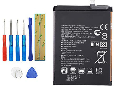 Vvsialeek HB446486ECW Batterie de téléphone portable compatible avec Huawei P Smart Z nova 5i Honor 9X Pro Enjoy 10 Plus Y9 Prime 2019 STK-L21 ; STK-L22 ; STK-LX3 avec kit d'outils