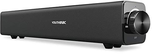 Barre de Son Bluetooth 20W, Filaire et Sans Fil Home Cinéma Audio Surround pour TV, PC, Téléphone Portable, Tablettes