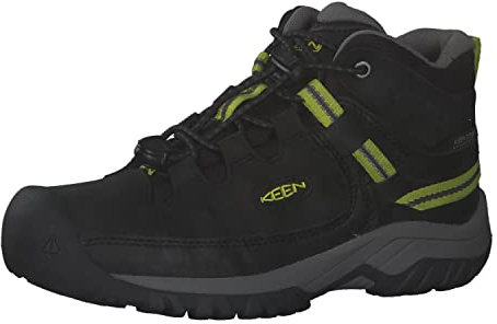KEEN Unisex Kinder Targhee Mid Waterproof Wanderstiefel, Black Steel Grey, 31 EU