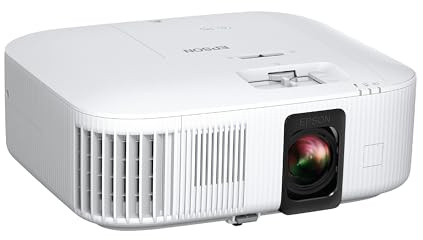Epson Home Cinema 2350 4K PRO-UHD Smart Gaming Projector with Android TV, 3-Chip 3LCD, HDR10, HLG, 2,800 Lumens, Low Latency, 10 W Speaker, Bluetooth, Streaming Capability