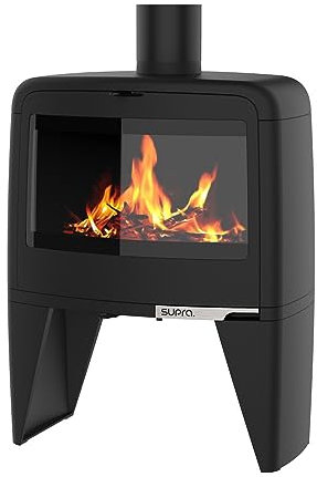 Supra Poêle à Bois Paul Haut 10KW en Fonte - étanche - eco Design