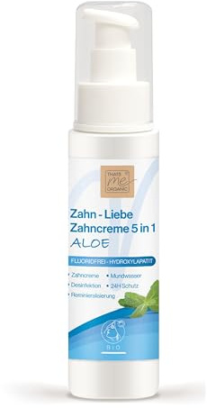 That’s me organic Bio-Zahncreme ZAHN-LIEBE 5 in 1 (100ml) – Zahnpasta für die ganze Familie – Bio Zahnpasta ohne Fluorid – Lang anhaltende Frische – Zahnpasta Hydroxylapatit