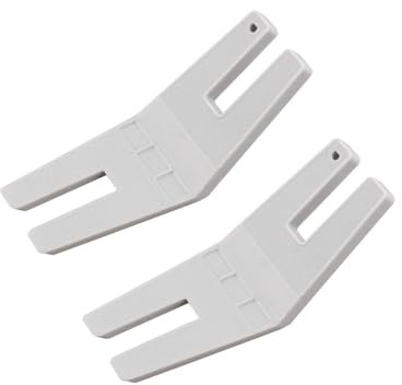 Jopto 2 Stück Sperrige Nahthilfe Nähmaschine Nähfuß Werkzeug Kunststoff Gerad Stich Fuß für Stickerei Nähmaschine Kompatibel mit Brother, Singer, Janome