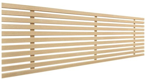 DHOME Cabecero de Madera reciclada DM Estilo Japones Cama Palets Herrajes incluidos (135cm, Madera Natural)