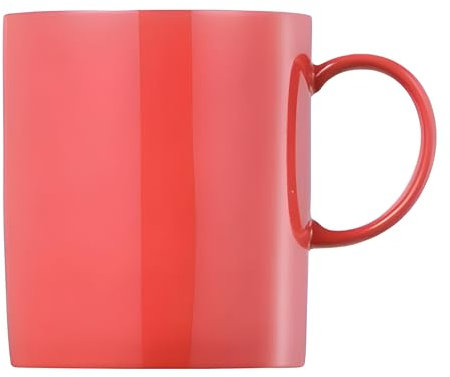 DKG utils Becher mit Henkel 0,3 l - Sunny Day New Red/Rot - 10850-408525-15505 - Henkelbecher Mugge Humpen Haferl