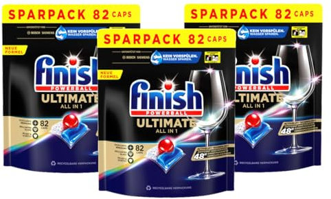 Finish Ultimate All in 1 Spülmaschinentabs Sparpack 3 x 82 Finish Caps