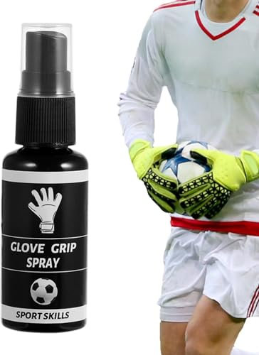 Fußball-Griffspray für Torwarthandschuhe | 30ml Anti-Rutsch-Reinigungsmittel | Verbessertes Klebespray für verbesserten Halt und Kontrolle | Perfekter Fußballklebrigmacher für jedes Wetter und alle