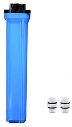 ZKLGS Impianto ad osmosi inversa, 20 Pollici 1/2 3/4 Filtro depuratore d'Acqua alloggiamento Commerciale Parti depuratore d'Acqua(Bare Metal)