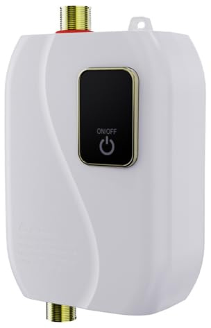 Fangxuee Scaldabagno Elettrico Domestico da 3KW Scaldabagno Istantaneo Domestico per Roulotte Scaldabagno Elettrico da Cucina Domestico Piccolo Normative Europee