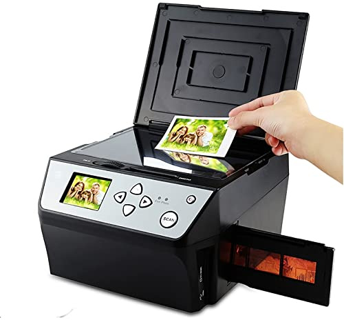 XNZJHPP Escáner de Diapositivas, 22MP de Alta resolución Negativa Convertir Color y Blancos y Negro, convertir 135 películas / 35 mm Diapositivas / 110 películas Tarjeta de presentación