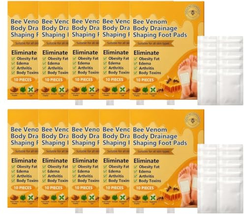 Parches de desintoxicación para los pies - 10 parches por paquete. Limpian profundamente gracias a ingredientes naturales, promueven la circulación sanguínea, mejoran el sueño, alivian el estrés