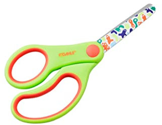 Dahle Bürotechnik Kinderschere Linkshänder ab 4 Jahre, rund, 13 cm, Motiv Blob