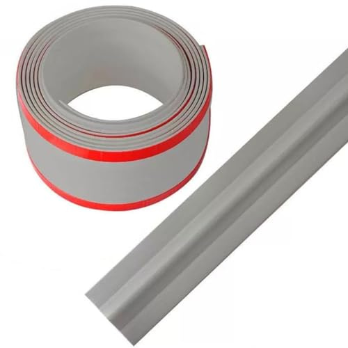 PVC Canaleta Cables Suelo Cavidad Protector Oculta Adhesiva Pasacables Cubre para El Hogar, Oficina(Color: Grey, S: 2m)