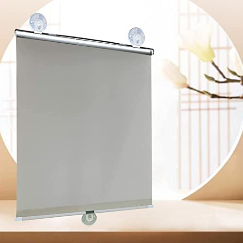 KOOEIN Tenda A Rullo Oscurante per Interni con Ventosa, 75% Tende da Parasole, Tende Avvolgibile Universale per Porte, Tenda Regolabili Termica Isolante, Tenda Leggero A Ventosa,Grey-45x125cm/18x49in