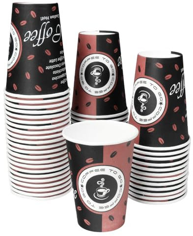 MyPapp Lot de 1000 gobelets en carton de 180 ml - Fabriqués en Allemagne - De qualité supérieure - Jetables - Pour le café à emporter