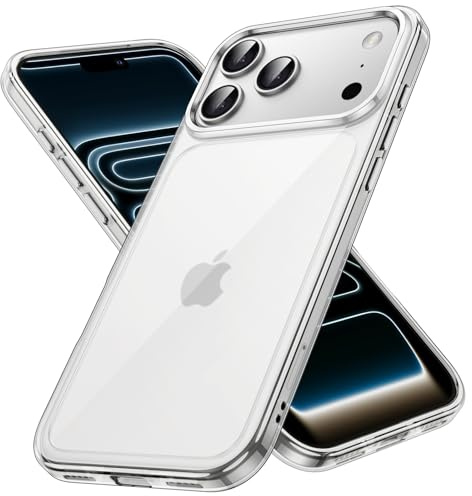 JETech Hülle für iPhone 17 Pro, Anti-Vergilbung, Durchsichtig