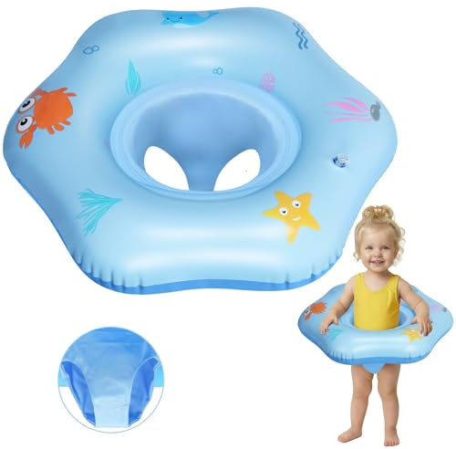 Olycism Seggiolino da piscina per bambino Anello di nuoto per bambini Anello di nuoto galleggiante Boa Sedile Gonfiabile per il bambino per 6 Mesi-3 Anni