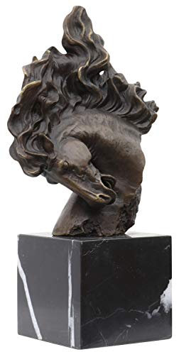 Bronsskulptur häst bronsfigur staty bronsfigur skulptur i antik stil 30cm