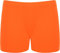 The Celebrity Fashion Damen Gym Yoga Shorts Einfarbig Fahrrad Sport Fitness Stretch Hotpants Mini-Shorts, Neon Orange - Disco Shiny Shorts Gymnastikhose, 38-40