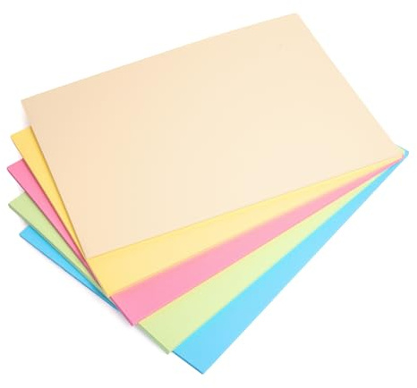 Hawksbill Kort + hantverk A4 225 GSM pastellfärgat kort (paket med 100 ark) blandat för barnkonst- och hantverksaktiviteter