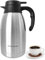 Andrew James 2L Thermal Coffee Carafe Double Walled Vacuum Jug, Stainless Steel Insulated Tea & Coffee Pot for Hot and Cold Drinks, Thermal Jug Flask Leak Proof Dispenser, Durable and Portable