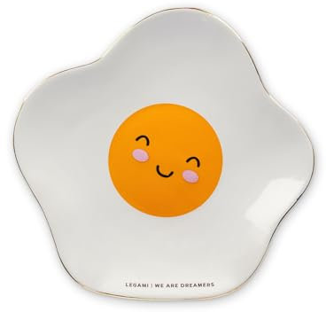 Legami Piattino in Ceramica, Egg, Small
