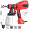 650W High-Power Electric Fence Paint Sprayer, Paint Spray Gun with 1200ml Large Capacity, 4 Nozzles & 3 Spray Patterns, HVLP Sprayer for Furniture,Wood,Walls, Home Interior and Exterior, Fence