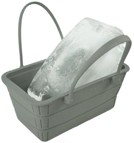 Seau De Glace À Vin Au Champagne - Baignoire De Boisson En Silicone De Grande Capacité Avec Couvercle | Maker De Bloc De Glace Extérieur Réutilisable Et Conteneur De Rangement | Idéal Pour Les Fêtes E