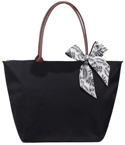 HTTDSLF Bolso de Hombro para Mujeres, Bolsa de Mano para Mujer, Bolso Universidad Trabajo, Liviano y Plegable, Bolsos de Grandes Capacidad para Viajar, Desplazamientos, Compras, Playa