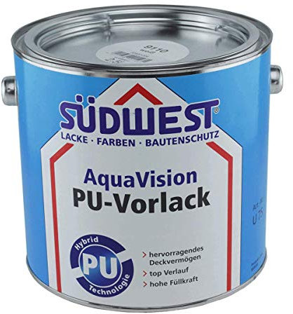 Südwest AquaVision PU-Vorlack Matt 9110 Weiß 2,5 Liter