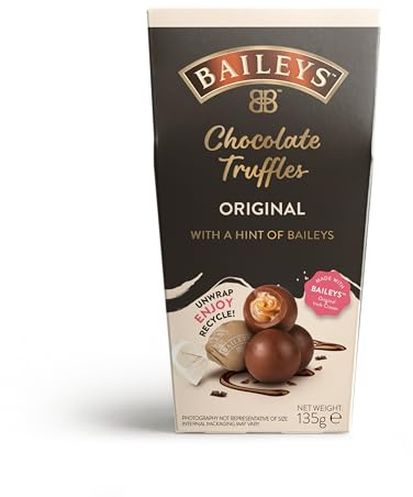 Baileys Irish Cream Twist Wraps Milk Chocolate Truffles in a Box, 135G