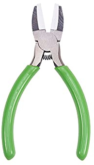 Pinze a becchi di nylon Airssory Pinze per gioielli Pinze a becchi corti da 5,2 pollici con molla verde chiaro per bordare il filo che modella il filo Creazione di gioielli e altri mestieri