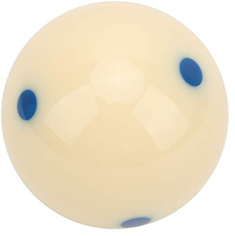 Keenso Billardball, 57,2 mm schlagfeste Harz-Queue-Bälle Härte Dot-Spot für Training und Wettkampf (Blauer Fleck)